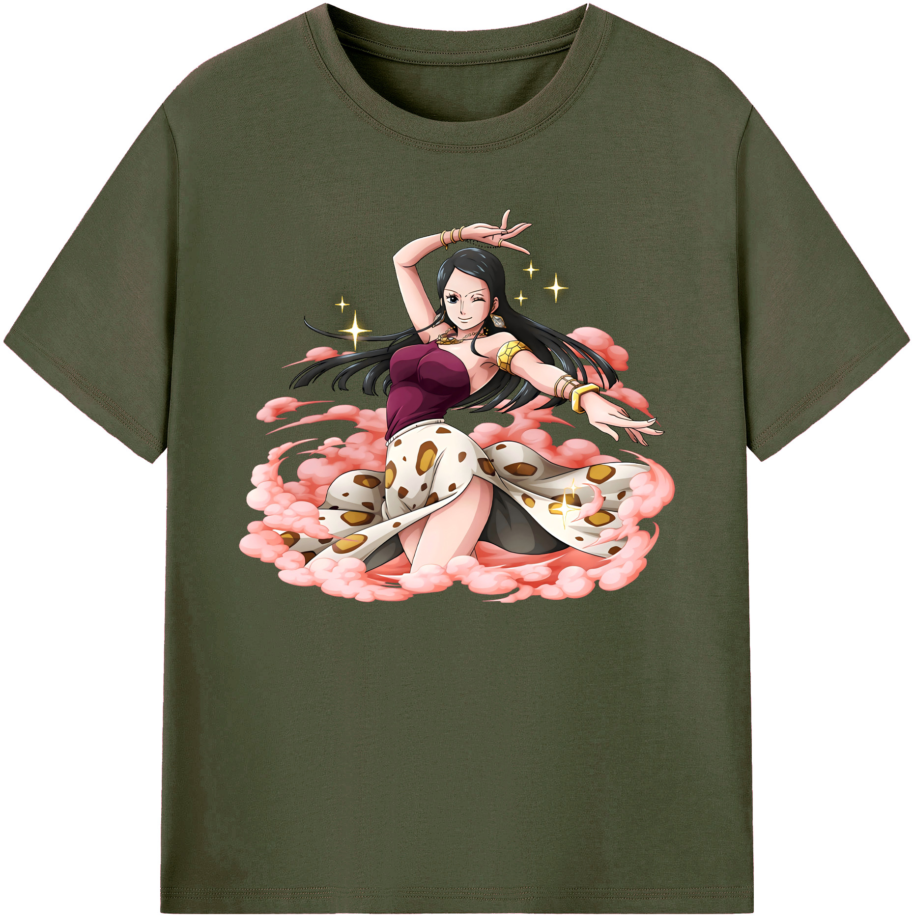 ワンピース ニコ・ロビン ONE PIECE Nico Robin 綿100％ メンズ半袖Tシャツ｜肌触りやわらか＆通気性